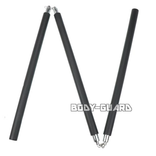 ソフトラバー　三節棍　チェーンタイプ　ブラック