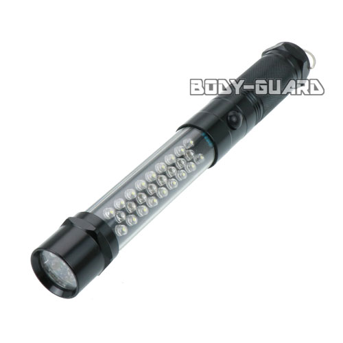 保安灯&LEDライト　3モード搭載　ブラック