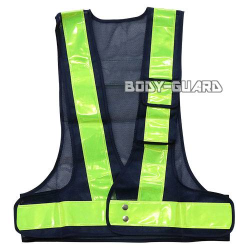 安全ベスト　スリム　メッシュタイプ　紺色