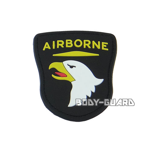 ワッペン　翔鷹 (黒)　マジックテープ式【ゆうパケット送料無料】