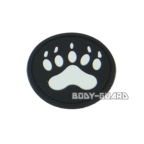 ワッペン　熊爪　マジックテープ式【ゆうパケット送料無料】