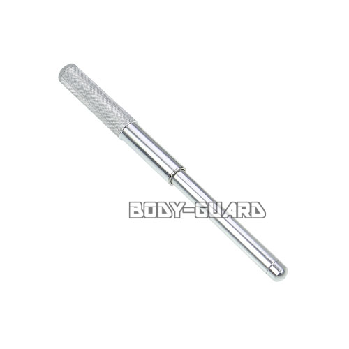 ユイル　K-3-3　小型　アルミ2段警棒　13　シルバー　ロックピン式