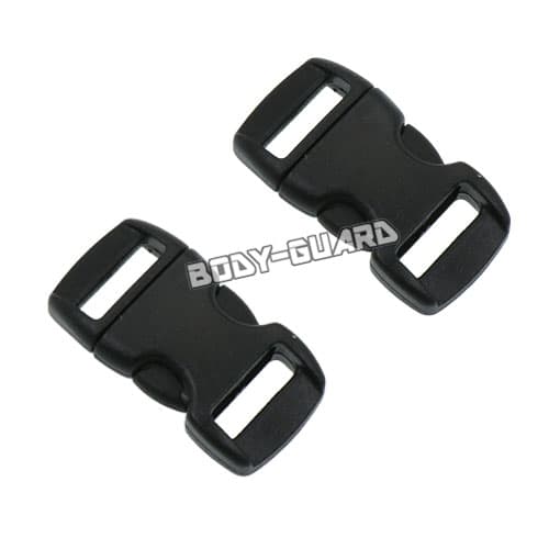 サイドリリースバックル　10mm対応　ブラック　2個入り【ゆうパケット送料無料】