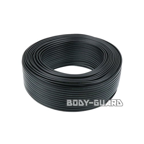 同軸+電源ケーブル　100m　両端コネクタなし　ブラック