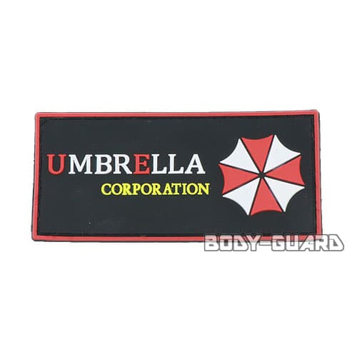 角ワッペン　「UMBRELLA　CORPORATION」　12×5.5　タイプ2【ゆうパケット送料無料】