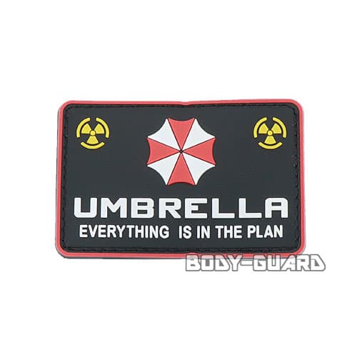 アンブレラ　角丸ワッペン　8.5×5.5【ゆうパケット送料無料】