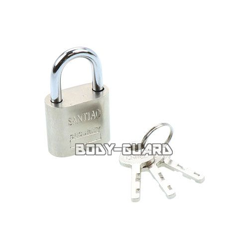 SANTIAO　南京錠　シルバー【ゆうパケット送料無料】