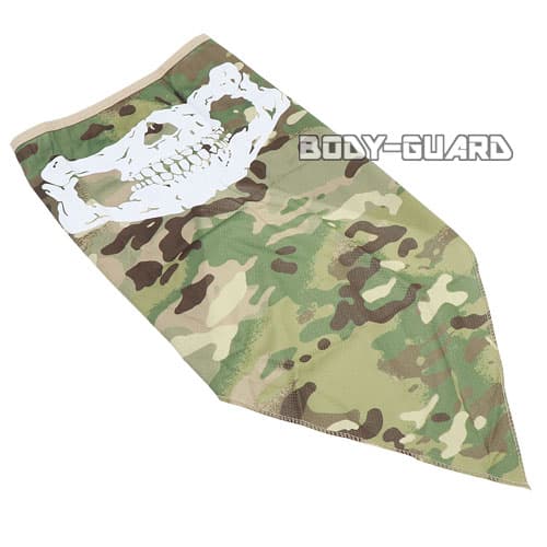 フェイスマスク　ドクロ　タイプ2　CP迷彩【ゆうパケット送料無料】