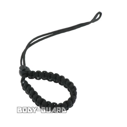 カメラ用　パラコードハンドストラップ　ブラック【ゆうパケット送料無料】