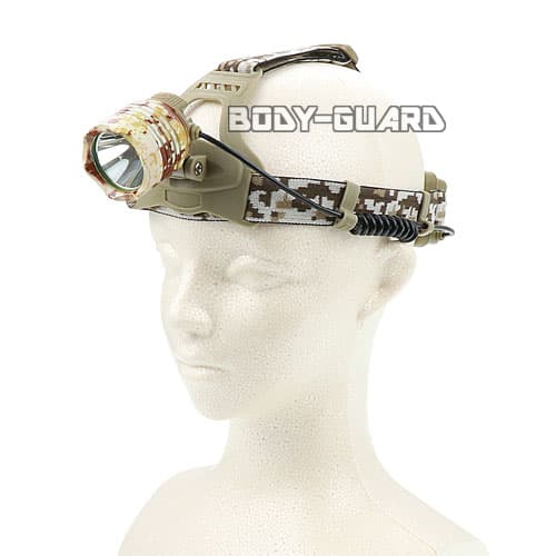 ヘッドライト　デザートカモ