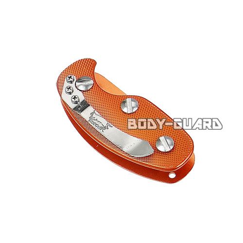 キー収納ツール　クリップ付き　オレンジ【ゆうパケット送料無料】