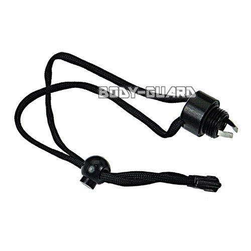 ストラップ付グリップエンド　ブラック