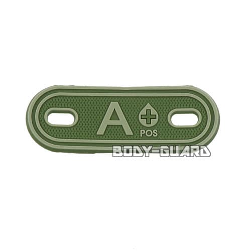血液型マーカー　カーキ　A+【ゆうパケット送料無料】