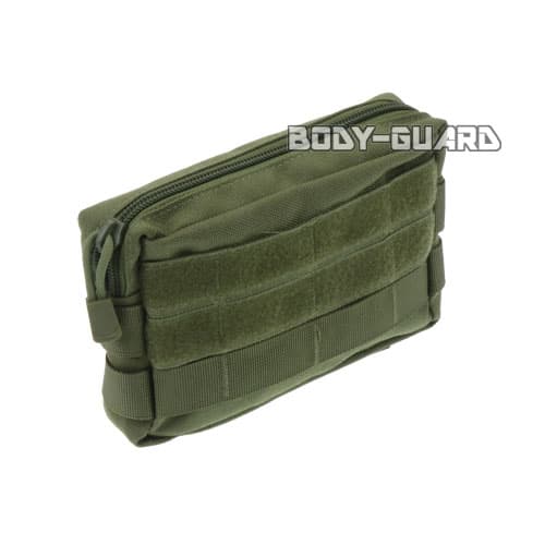 タクティカルポーチ　ミニ　横長　18センチ　カーキ【ゆうパケット送料無料】