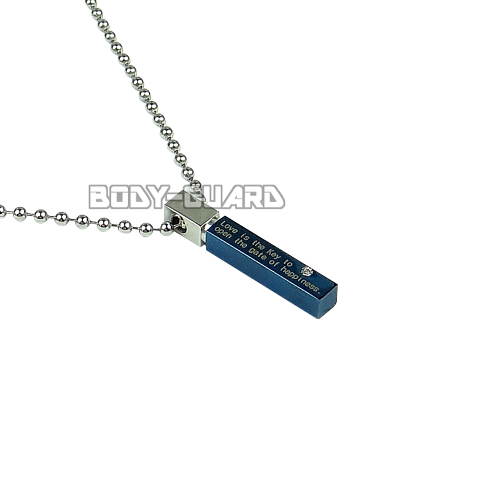 角ネックレス　ミニ　ブルー【ゆうパケット送料無料】