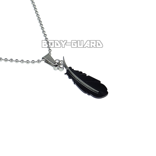 羽ネックレス　ミニ　ブラック【ゆうパケット送料無料】