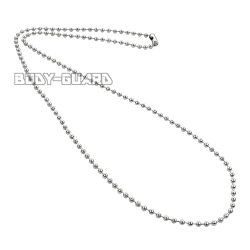 ネックレスチェーン　50cm　2.4mm　シルバーボール【ゆうパケット送料無料】