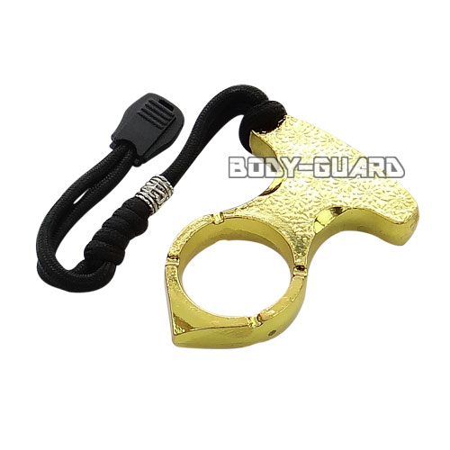 ストラップナックル　ワンホール　花柄　ゴールド【ゆうパケット送料無料】