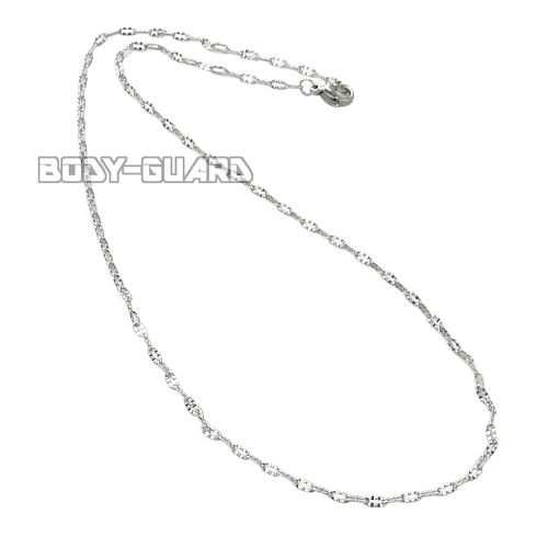 ネックレスチェーン　43cm　細　レディース【ゆうパケット送料無料】