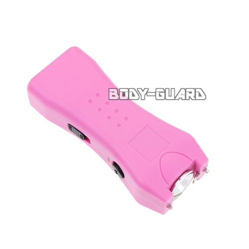 小型スタンガン　パワフル　充電式　ピンク