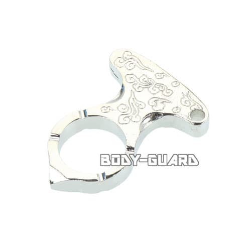 ワンホールナックル　雲柄　シルバー【ゆうパケット送料無料】