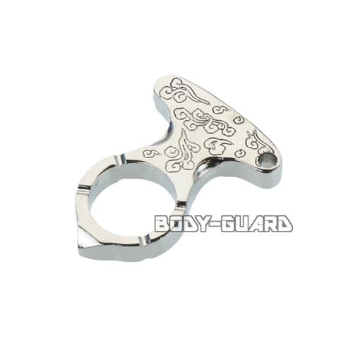 ワンホールナックル　雲柄　グレー【ゆうパケット送料無料】