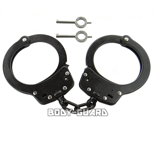 S&Wスミス&ウェッソン手錠　M100-1　ブラック(ガンブルー)