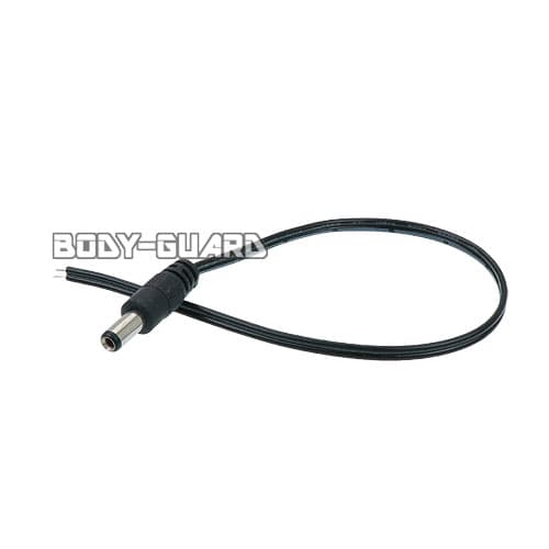 防犯カメラ用　DCジャック付きケーブル　ブラック【ゆうパケット送料無料】