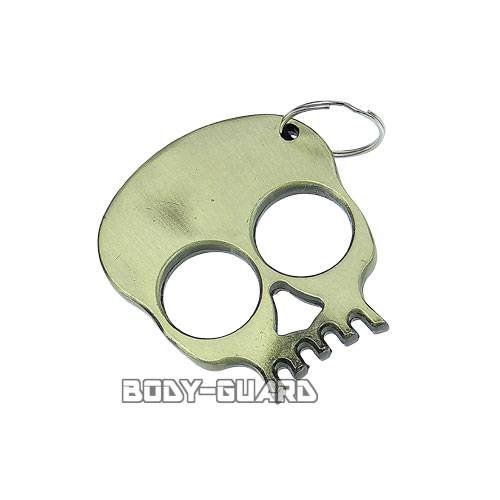 ドクロ　ナックル型アクセサリー　スタンダード　ゴールド【ゆうパケット送料無料】