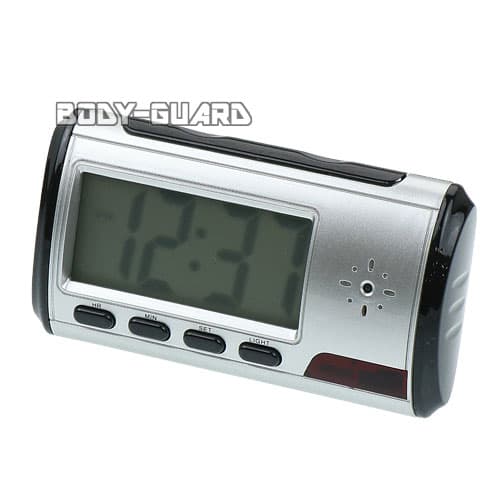目覚まし時計型ビデオカメラ　リモコン付き