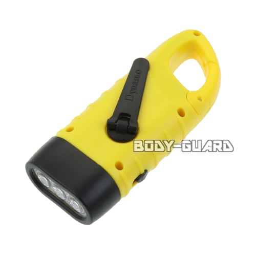 サバイバルライト　ソーラー&手動充電対応　イエロー