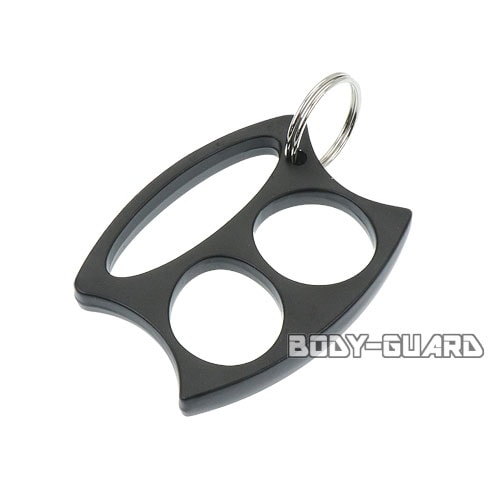 Wフィンガーナックル　シンプル　ブラック【ゆうパケット送料無料】