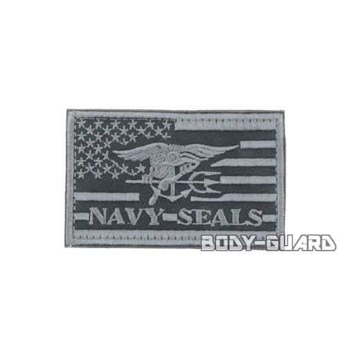 NAVY　SEALS　ワッペン　グレー【ゆうパケット送料無料】