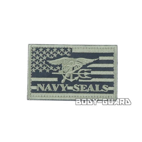 NAVY　SEALS　ワッペン　カーキ【ゆうパケット送料無料】