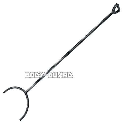 【2本から送料無料】伸縮式　軽量カーボン製　サスマタ　ブラック