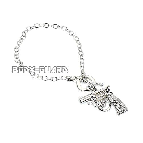 シルバー　ブレスレット　ピストル【ゆうパケット送料無料】