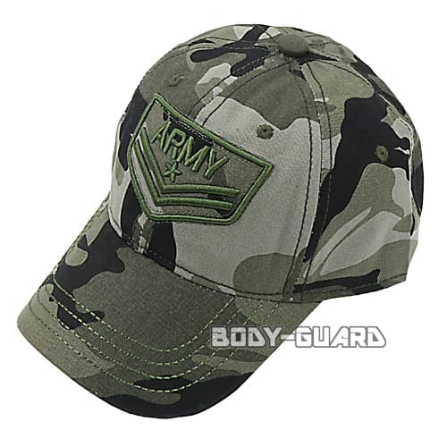 ミリタリーキャップ　ARMY　カモフラージュ