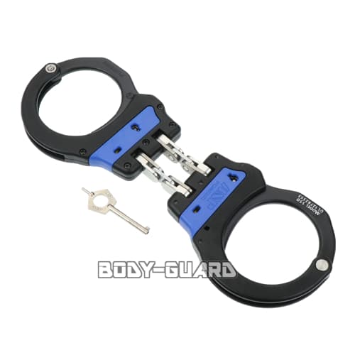 ASP　アルミニウム　ハンドカフ　ウルトラ　Hinge　ブルーライン