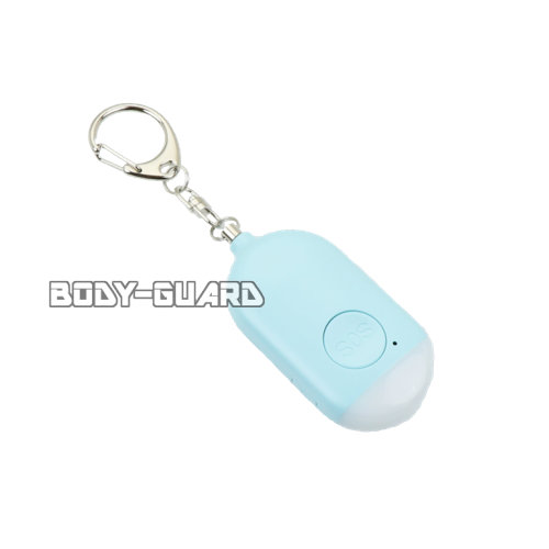 充電式　防水タイプ防犯ブザー　L009　ライトブルー
