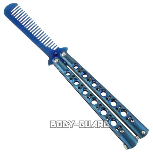 バタフライ型コーム　タイプ1　ネイビー【ゆうパケット送料無料】