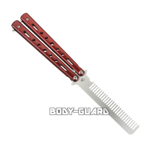 バタフライ型コーム　タイプ2　レッド【ゆうパケット送料無料】