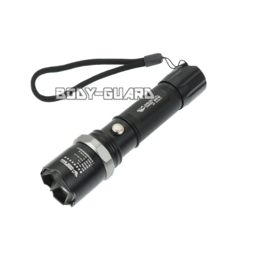 SHARK　ガラス割り付きLEDライト　ブラック