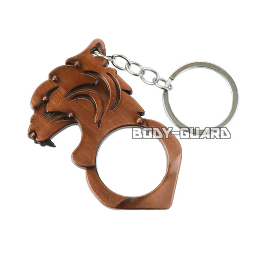 ガラス割りキーホルダー　虎　ブロンズ【ゆうパケット送料無料】