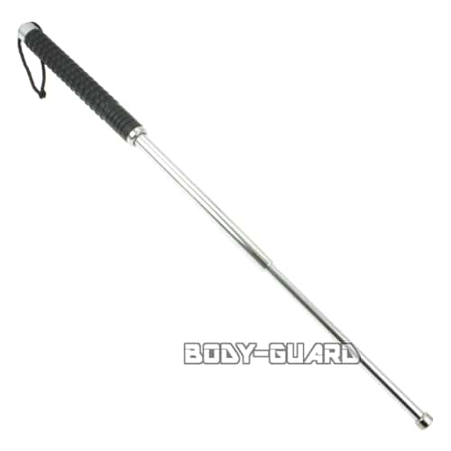 ガラス割り付き　ラバーグリップ警棒　26　シルバー