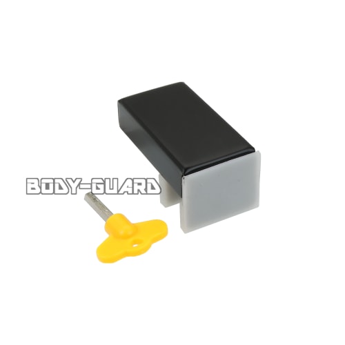 窓の補助錠　六角レンチ　2個セット　ブラック