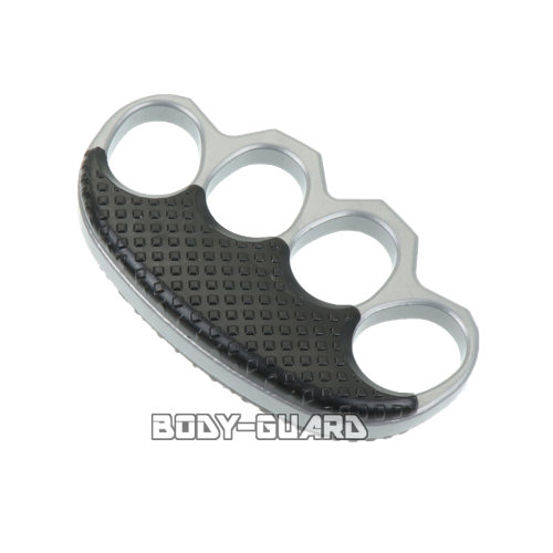 デザインナックル　プラスチックグリップ　グレー　ヘビーウェイト