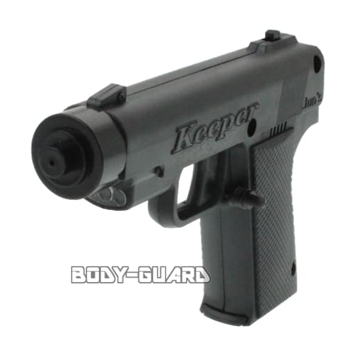 LEDライト・アラーム搭載　ピストル型催涙スプレー　Keeper ブラック