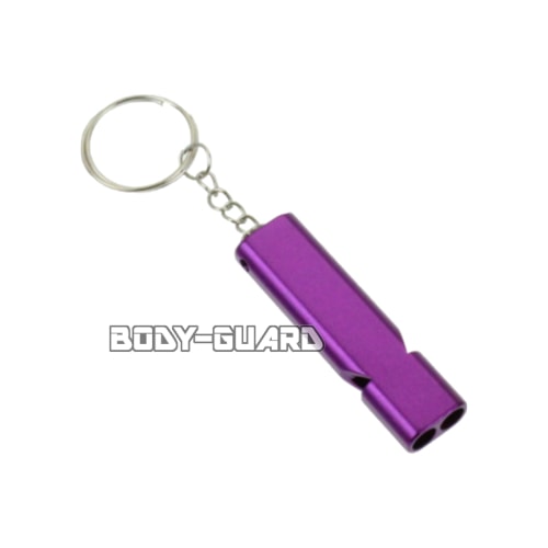 シンプル2連ホイッスル パープル【ゆうパケット送料無料】