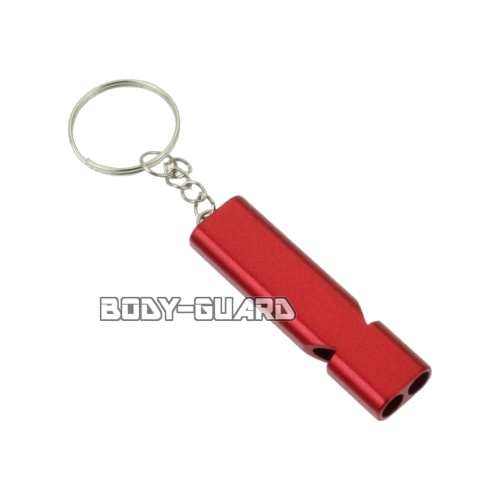 シンプル2連ホイッスル レッド【ゆうパケット送料無料】