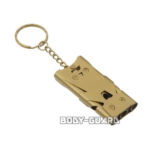 3連ホイッスル　ゴールド【ゆうパケット送料無料】